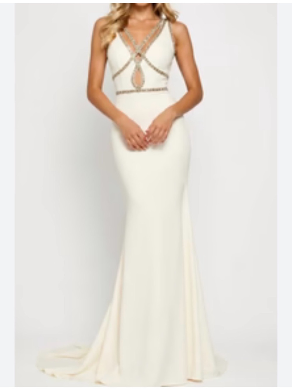 Sherri Hill - Formal Beaded Cap Sleeve Lace Mermaid...sz 00